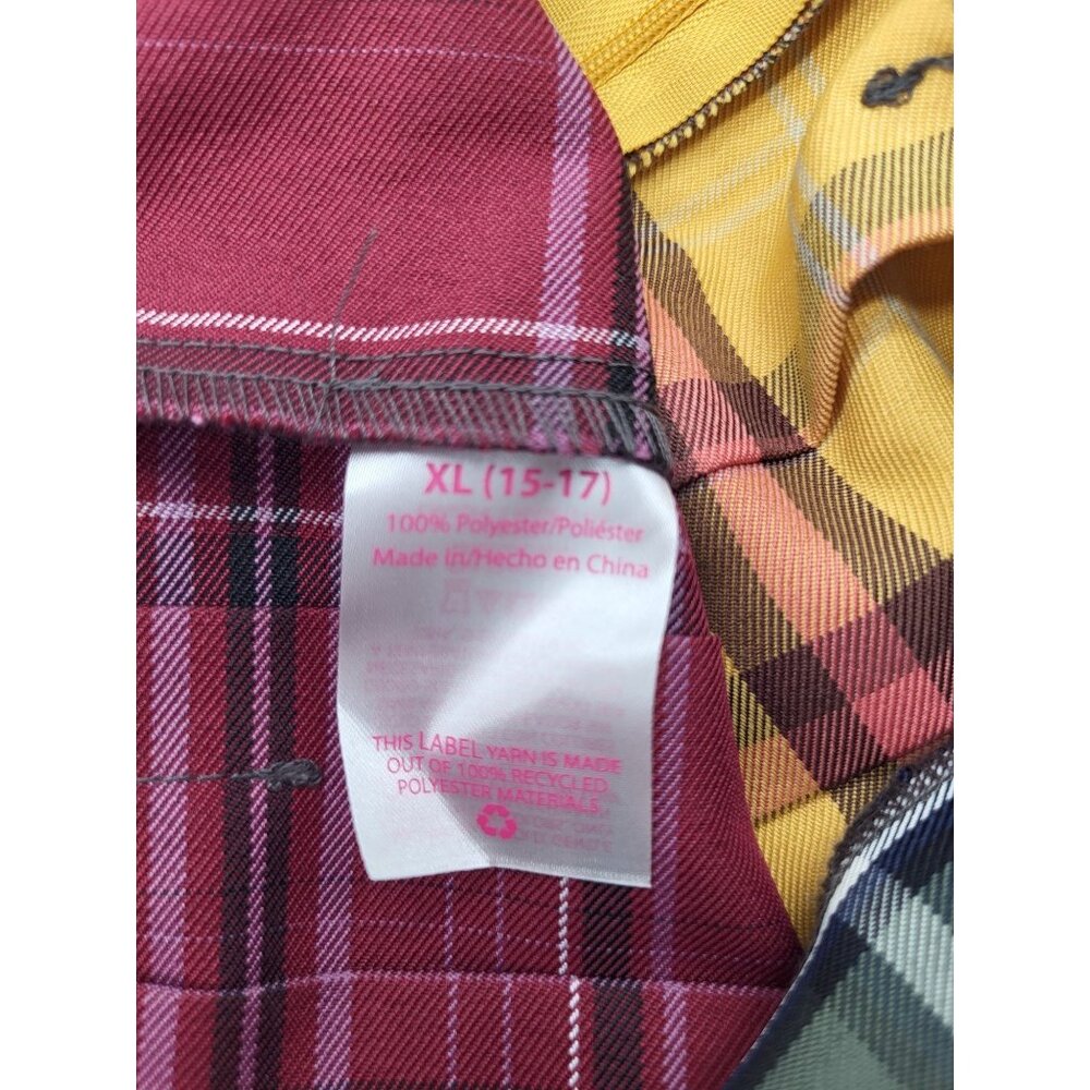 NOBO Multi Color Plaid Pleated Mini Skirt Juniors XL Skater Preppy Clueless y2k - Picture 5 of 7